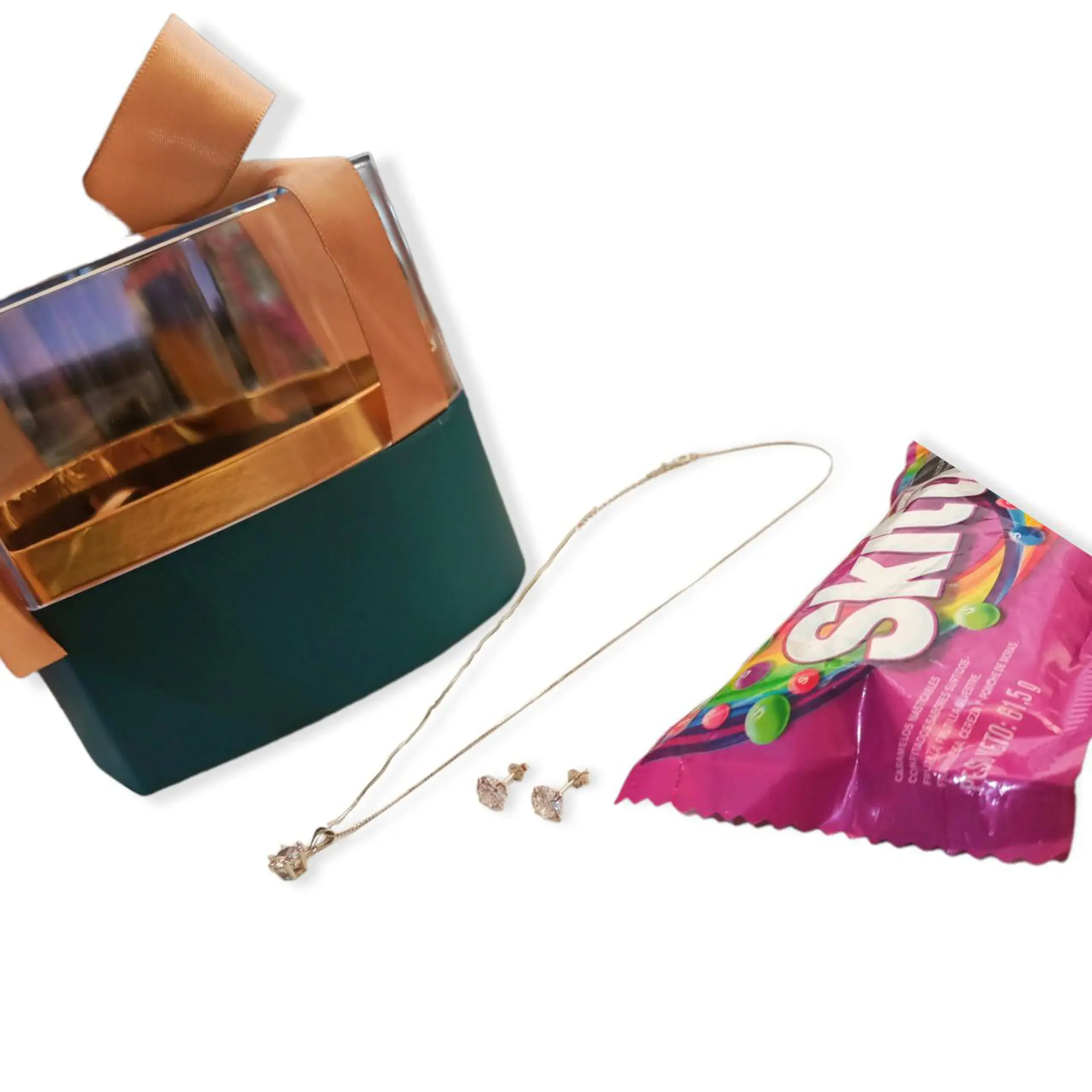 Pack san valentin set de joyas punto luz plata ley cadena veneciana  1