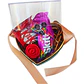  Baul con forma de corazon tapa acrilica regalo celebraciones San Valentin - Miniatura 4
