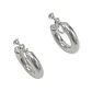 Aros Sin Perforacion Argollas skinny Chunky Plateadas - Miniatura 8
