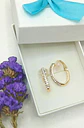 Aros Sin Perforación Argollas Circonios incrustados tipo pavé Bañadas En Oro 18k - Miniatura 2