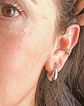 Aros Sin Perforación Argollas Chunky small Bañadas En Plata - Miniatura 5