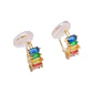 Aros Sin Perforacion Huggies Zirconia Cubicas Colores - Miniatura 7