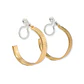 Aros Sin Perforación Argollas relieve líneas Hoop Clip Invisible  - Miniatura 5