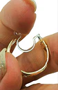 Aros Sin Perforación Argolla Hoop relieve líneas Clip Invisible  - Miniatura 4