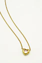 Colgante Corazón Zirconio Rosa Chapado En Oro 18k - Miniatura 5