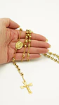 Elegancia Espiritual | Rosario Virgen María Chapado en Oro 18K – Protección y Estilo en Cada Paso - Miniatura 6