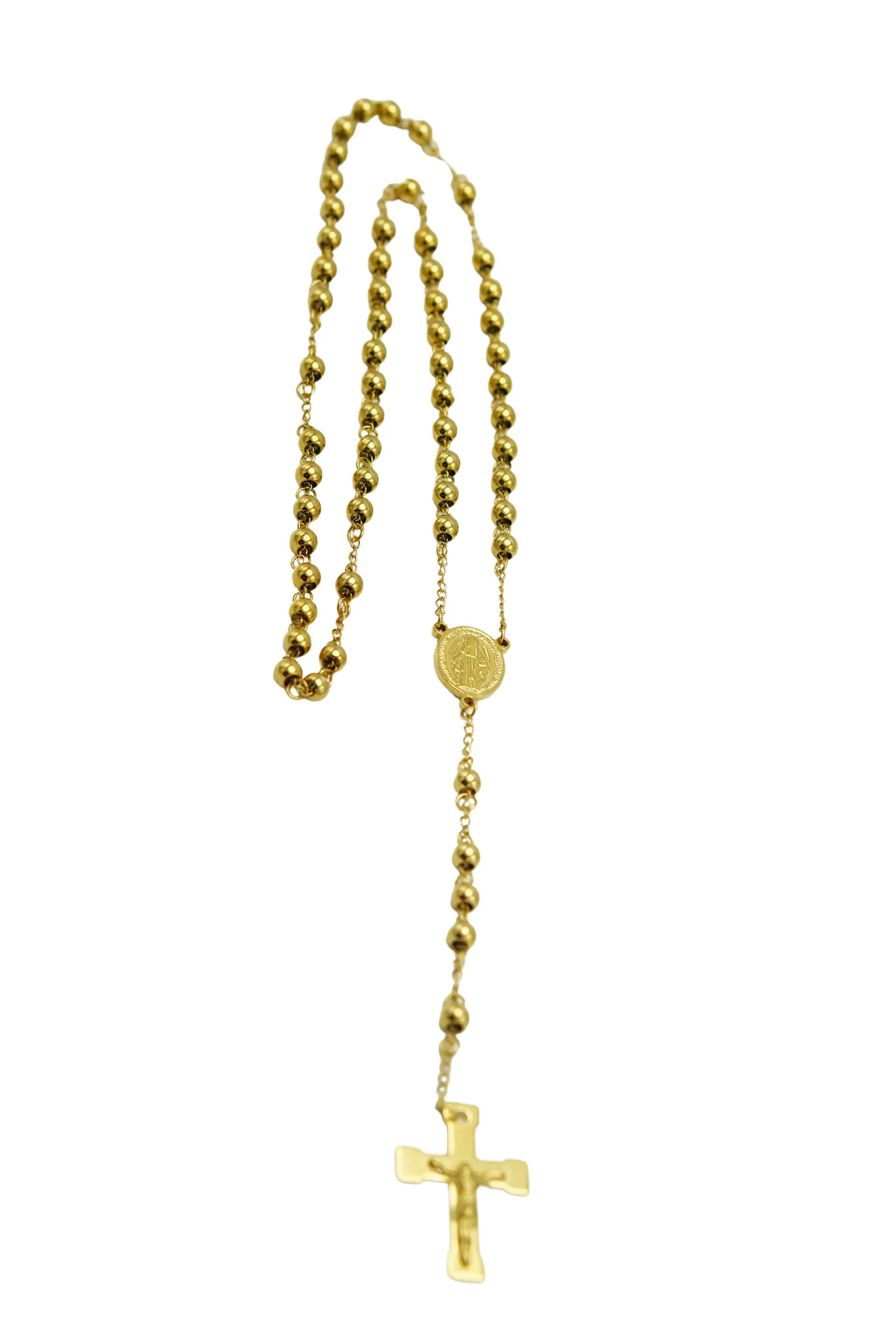 Elegancia Espiritual | Rosario Virgen María Chapado en Oro 18K – Protección y Estilo en Cada Paso 5