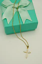 Colgante Cruz De Zirconios AAA Chapado En Oro 18k  - Miniatura 2