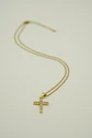 Colgante Cruz De Zirconios AAA Chapado En Oro 18k  - Miniatura 8