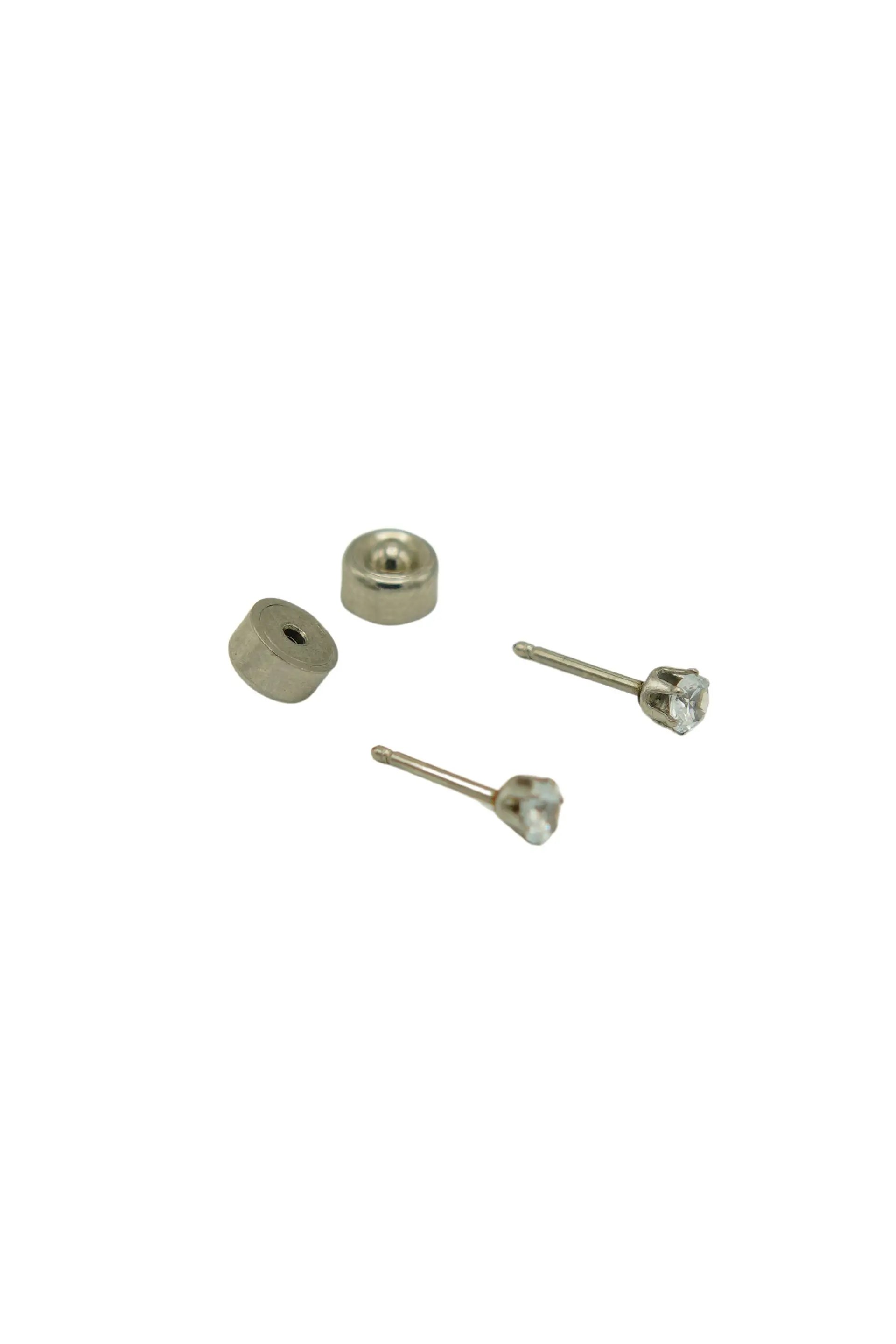 Aros Abridores Punto De Luz 3mm Zirconio Plateados Acero 3