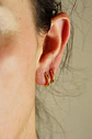 Argollas lisas Aura Titanio 8mm Astm F136 Chapadas En Oro 18k  - Miniatura 4