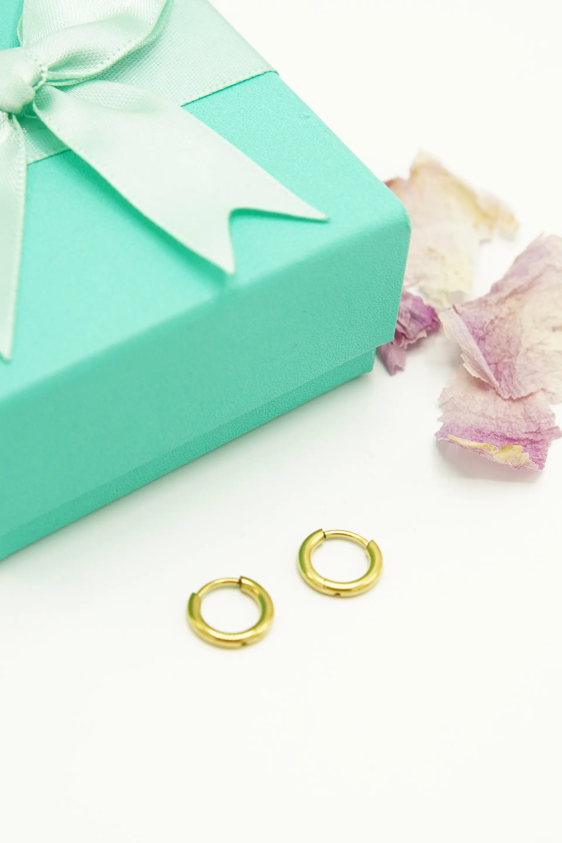 Argollas lisas Aura Titanio 8mm Astm F136 Chapadas En Oro 18k  2