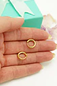 Argollas lisas Aura Titanio 8mm Astm F136 Chapadas En Oro 18k  - Miniatura 9