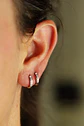 Argollas Aura Shine 8mm Titanio Astm F136 plateadas - Miniatura 4