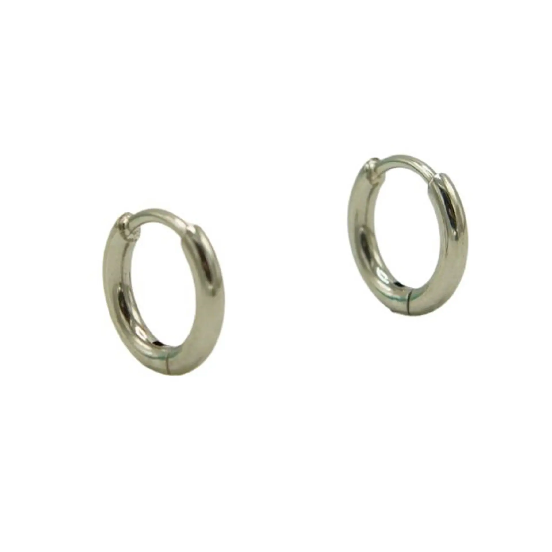 Argollas Lisas aura 8mm Titanio Astm F136 plateadas 4