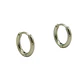 Argollas Lisas aura 8mm Titanio Astm F136 plateadas - Miniatura 4