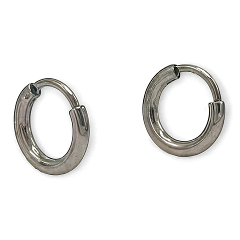 Argollas Lisas aura 6mm Aros Titanio Astm F136 