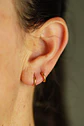 Argollas Lisas Aura 6mm Aros Titanio Astm F136 Chapada En Oro 18k - Miniatura 6
