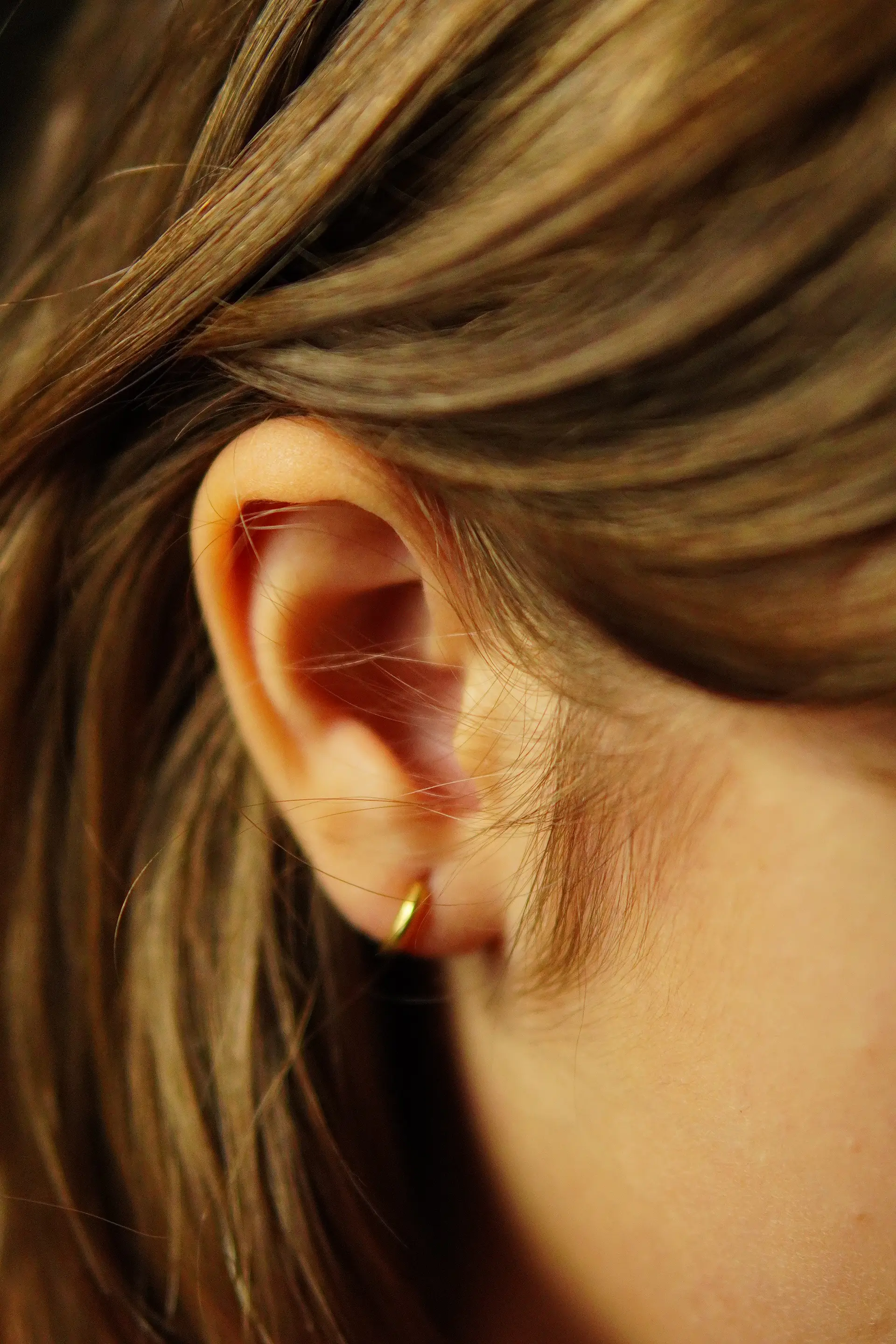 Argollas Lisas Aura 6mm Aros Titanio Astm F136 Chapada En Oro 18k 7