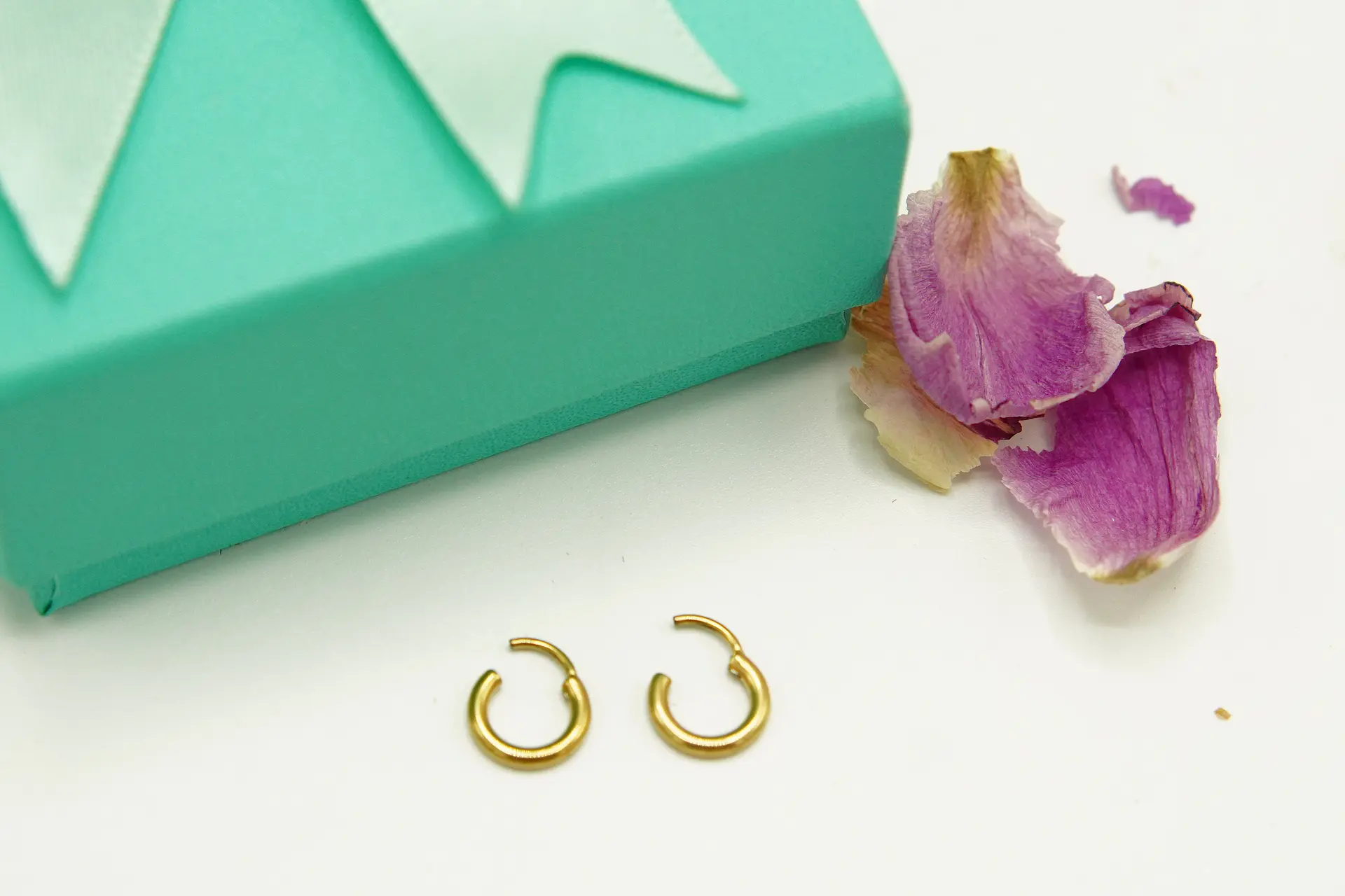 Argollas Lisas Aura 6mm Aros Titanio Astm F136 Chapada En Oro 18k 5