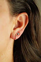 Argollas Emma 8mm 16G Titanio F136 Zirconia PVD oro 18k - Miniatura 5
