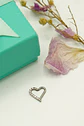 Piercing Corazón Aro Plateado Titanio F136 Circonios - Miniatura 6