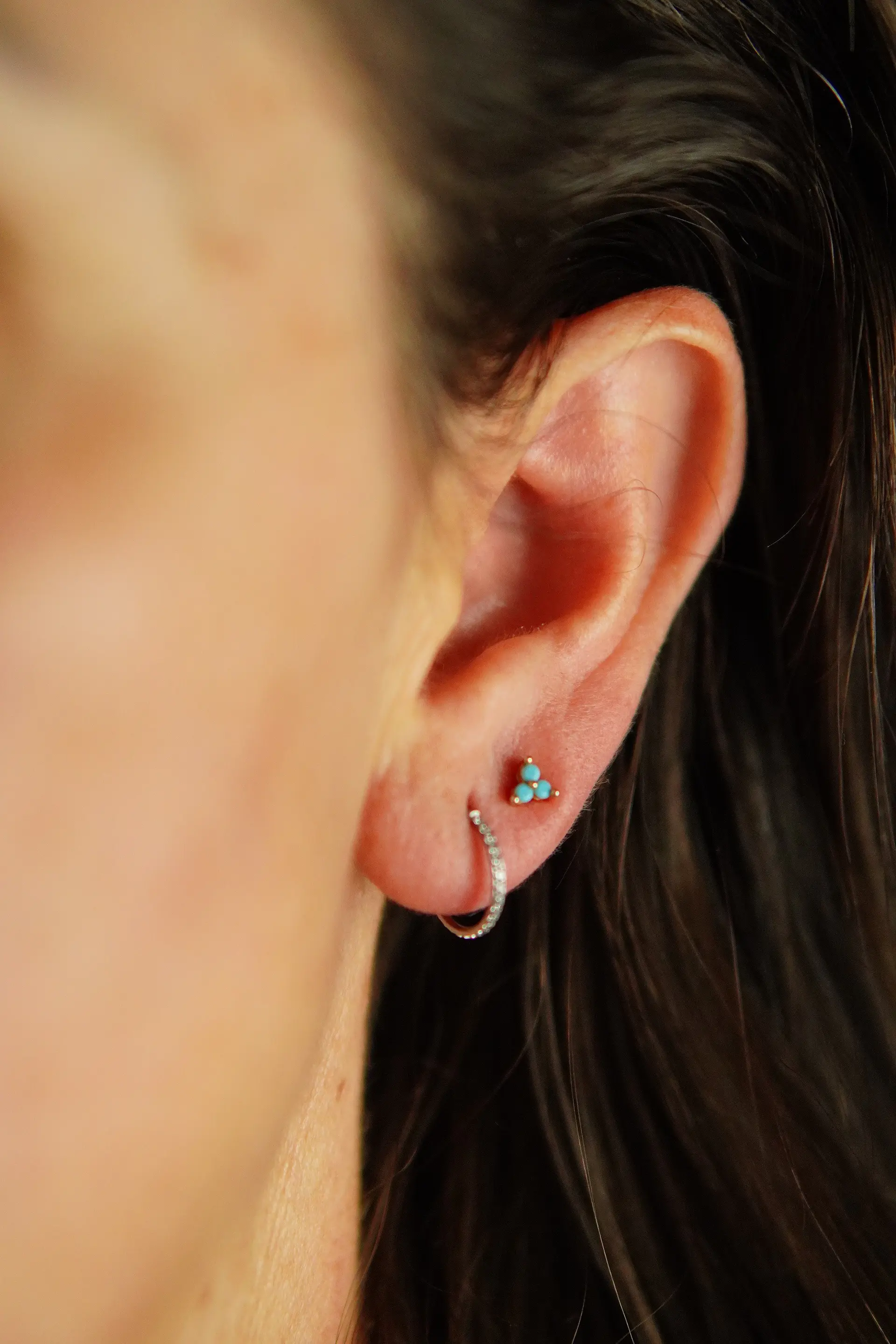 Argollas Emma 10mm 16G Titanio F136 Zirconia 6