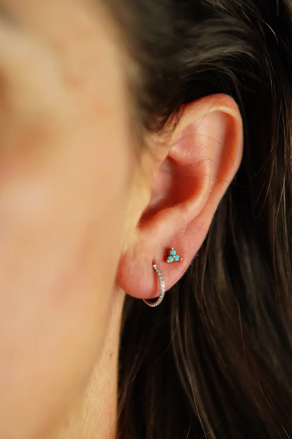 Argollas Emma 10mm 16G Titanio F136 Zirconia 6