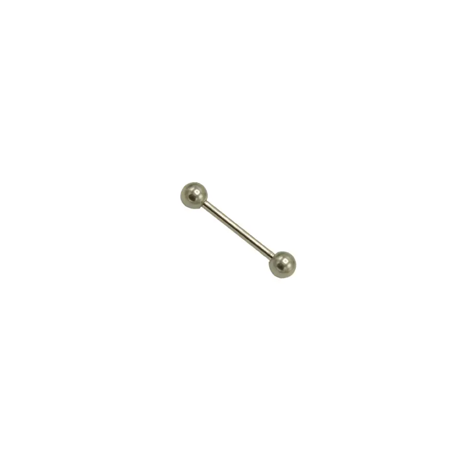 Piercing lengua Titanio Astm F136 Labret 14g pezón 1