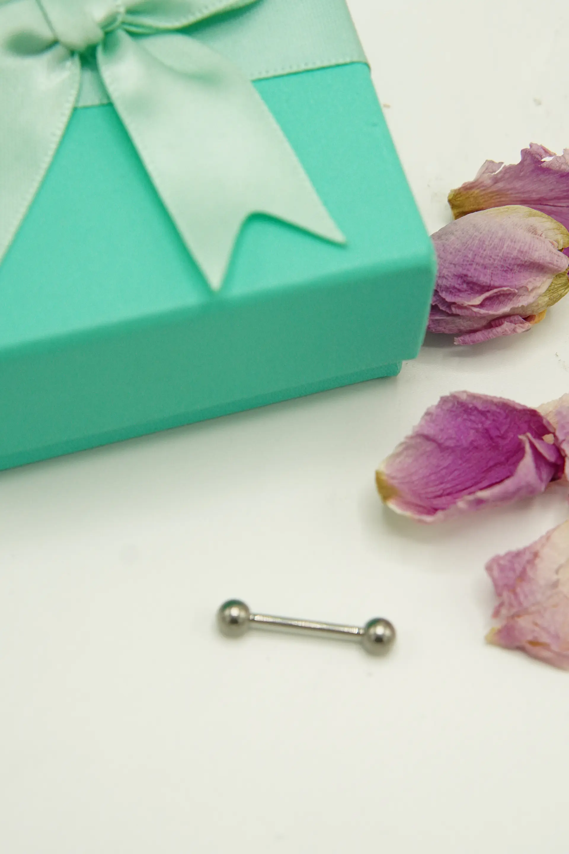 Piercing lengua Titanio Astm F136 Labret 14g pezón 5