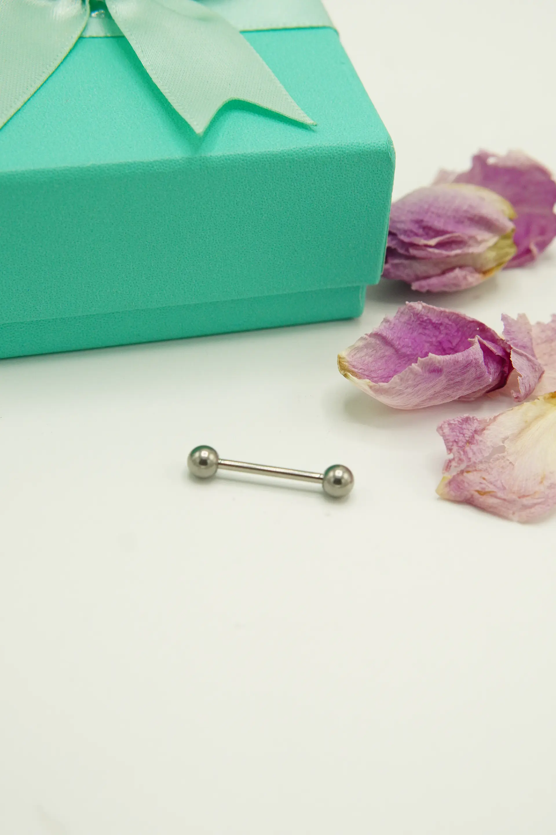 Piercing lengua Titanio Astm F136 Labret 14g pezón 3