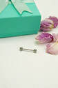 Piercing lengua Titanio Astm F136 Labret 14g pezón - Miniatura 3