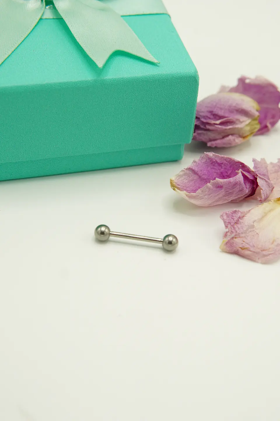 Piercing lengua Titanio Astm F136 Labret 14g pezón 3