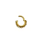 Piercing 6mm Septum 16g Astm F136 Titanio Chapado en Oro 18k - Miniatura 7