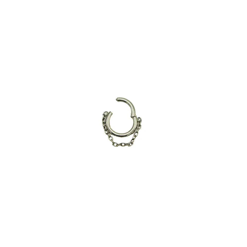 Piercing Septum 6mm Cadena 16g Astm F136 Titanio  6