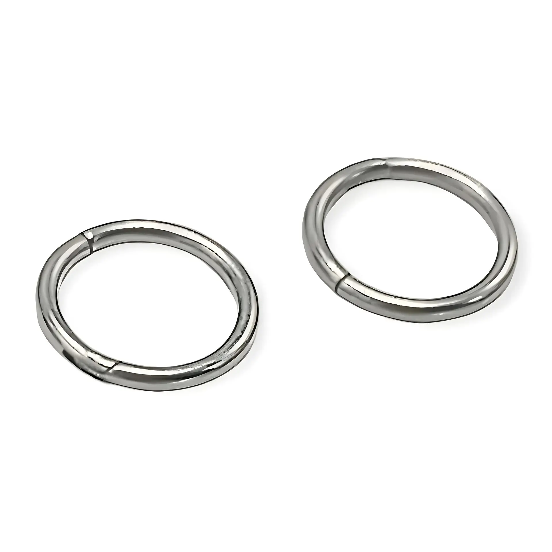 Argollas Clicker 6mm 20g Acero Quirurgico Plateadas Ligeras 2