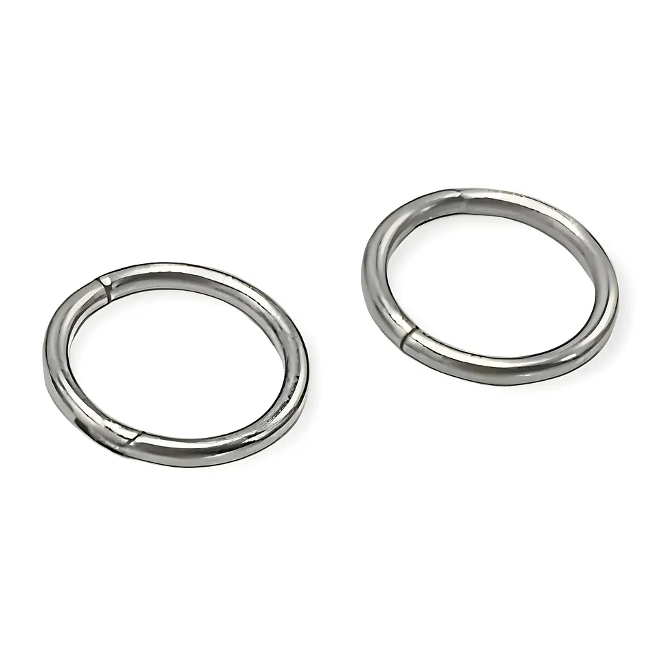 Argollas Clicker 6mm 20g Acero Quirurgico Plateadas Ligeras 2