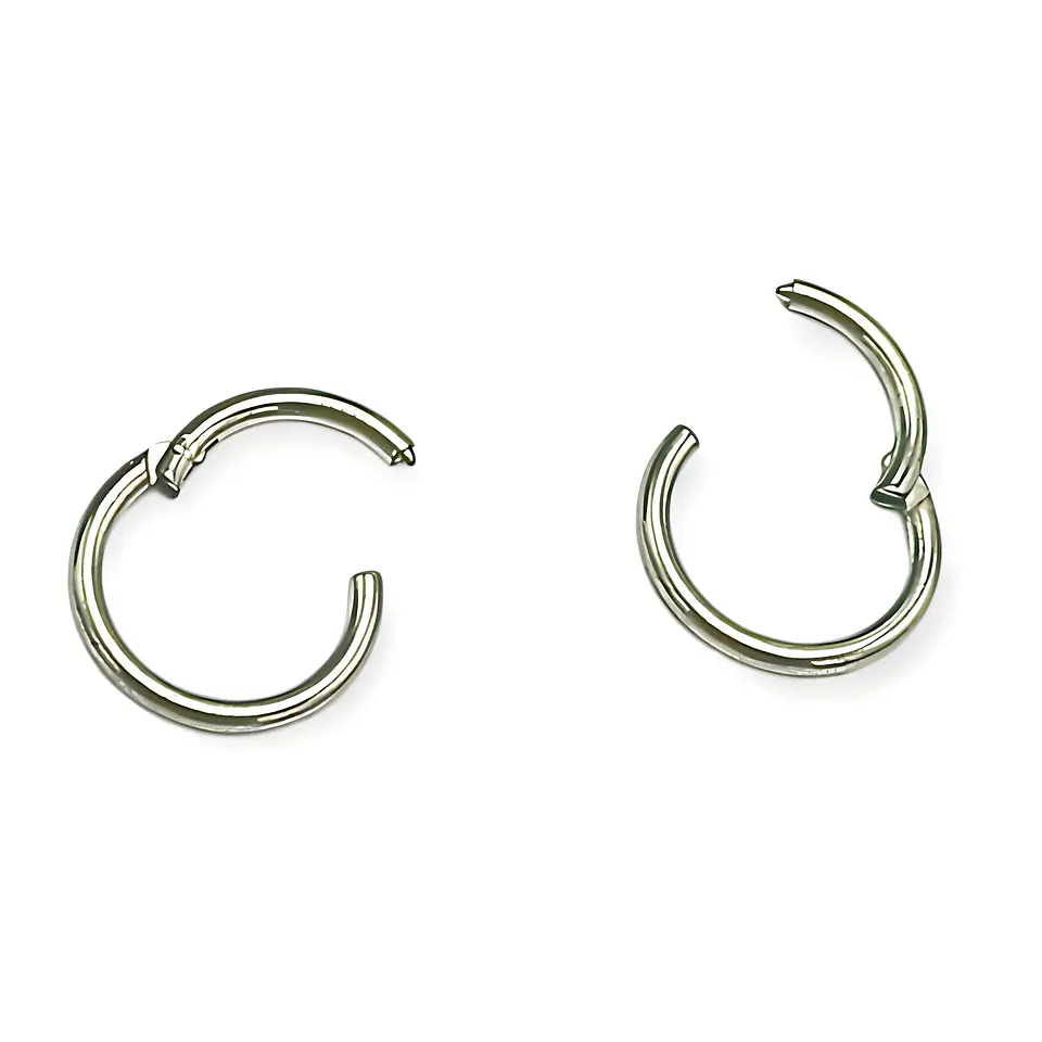Argollas Clicker 6mm 20g Acero Quirurgico Plateadas Ligeras 1