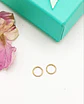 Argollas Clicker 6mm 20g Acero Quirurgico Chapadas En Oro - Miniatura 2