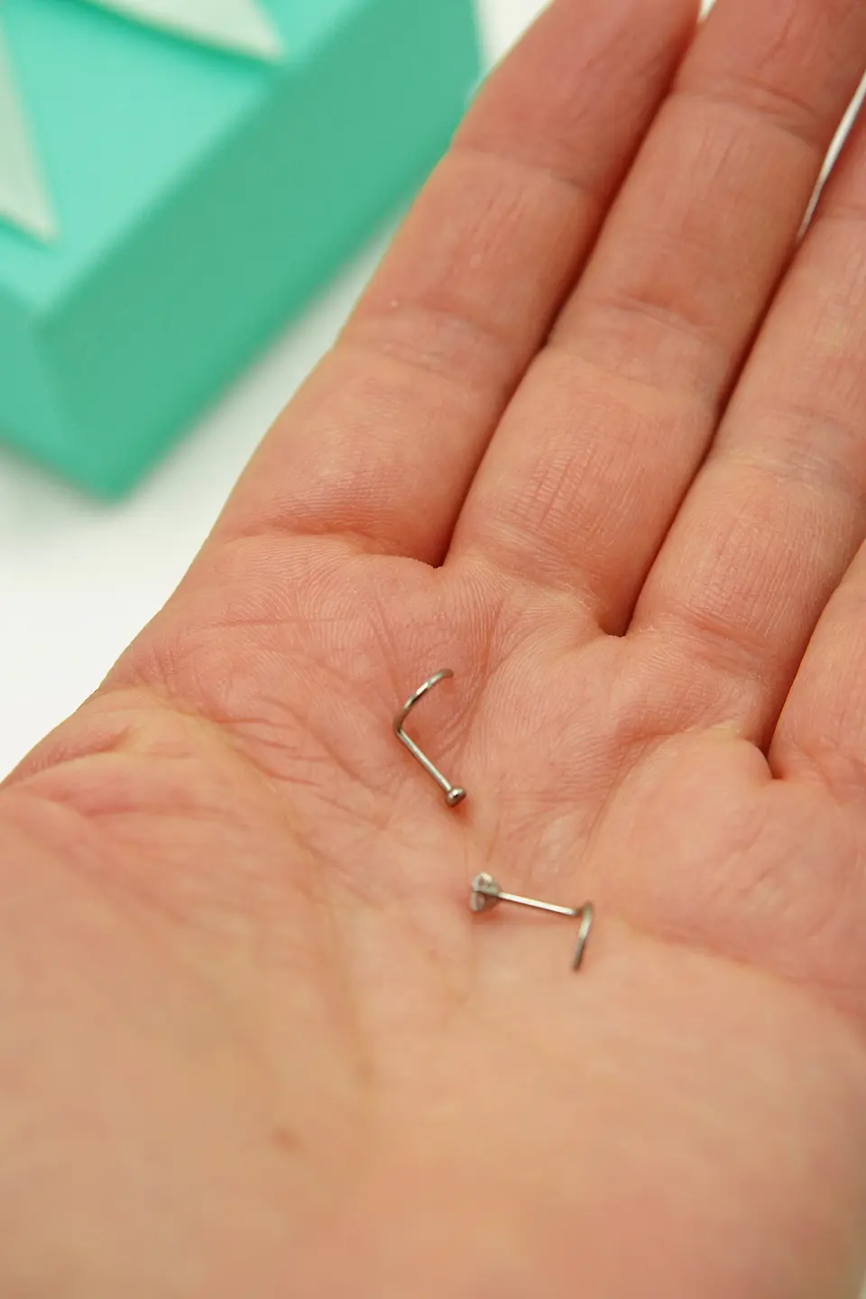 Pack 2 Piercing Nostril S Zirconia Titanio Astm F136 20g 3