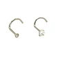 Pack 2 Piercing Nostril S Zirconia Titanio Astm F136 20g - Miniatura 1