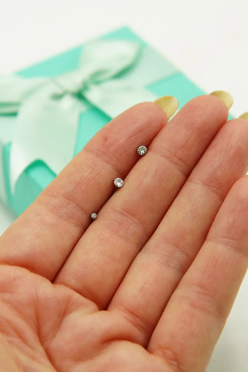 Pack 3 Piercing Nostril S Y L Zirconia Titanio Astm F136 20g 3