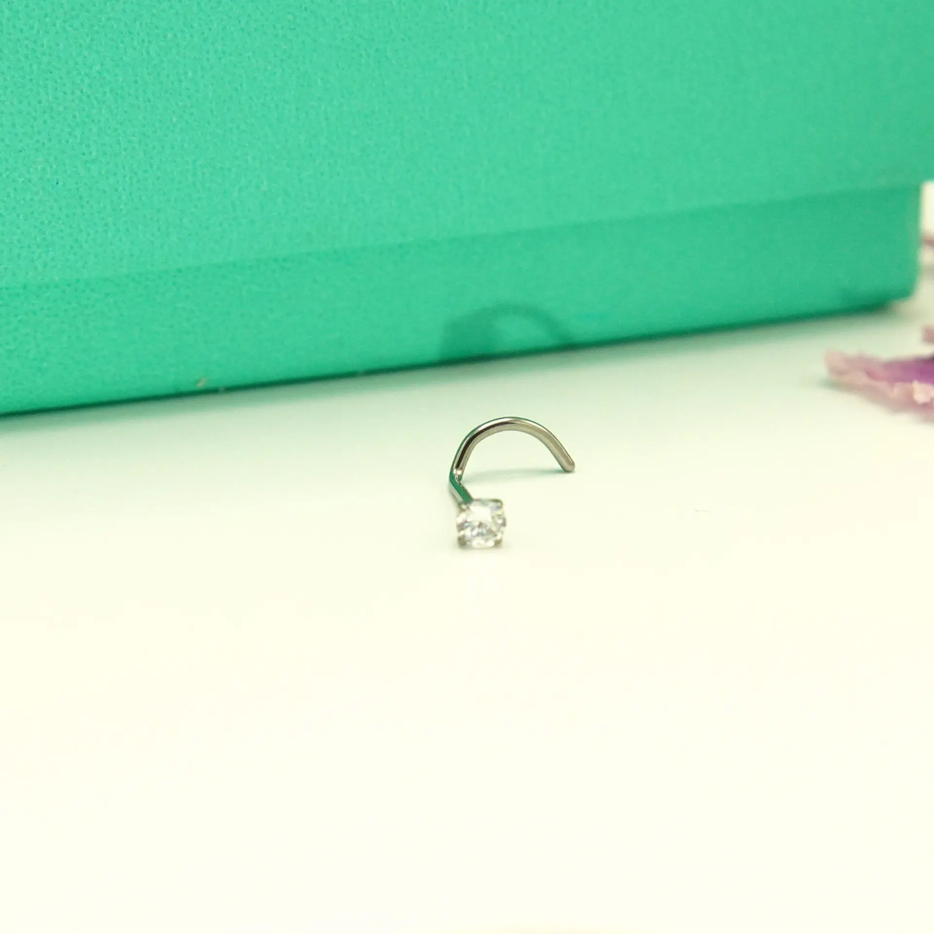 Piercing Nostril 3mm Tipo S Titanio Astm F136 20g Nariz 6