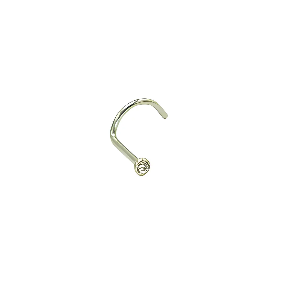 Piercing Nostril Tipo S Titanio Astm F136 20g Nariz 2mm 6