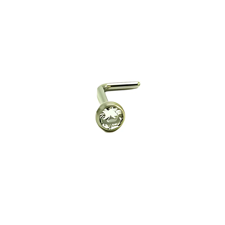 Piercing Nostril Tipo L Titanio Astm F136 20g 3mm Nariz 3