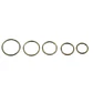 Pack 5 Piercing Clicker 18g Aro Titanio Astm F136 Plateado - Miniatura 1