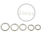 Pack 5 Piercing Clicker 18g Aro Titanio Astm F136 Plateado - Miniatura 4