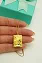 Colgante Libro Relicario Estrella Luna Chapado En Oro 18k - Miniatura 8