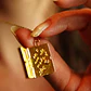 Colgante Libro Relicario Estrella Luna Chapado En Oro 18k - Miniatura 4