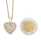 Colgante Corazon Mariposa Zirconia Pave Chapado En Oro 18k - Miniatura 10